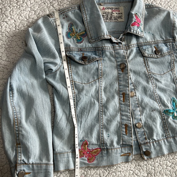 Pre owned Comfort Denim Girls Jacket Size XL (18/20) - Picture 8 of 9